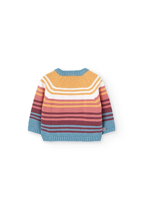 Yellow knitted baby jumper