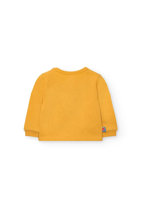 Sweatshirt für Babys aus gelbem Frottee