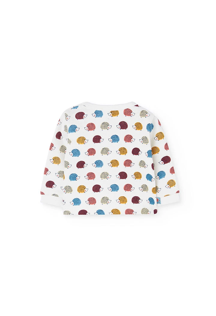 Ensemble bébé en tricot avec hérissons