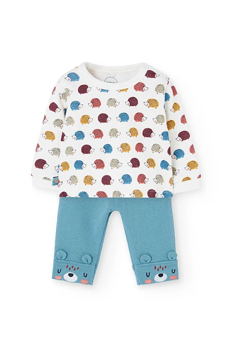 Strickset für Babys mit Igeln