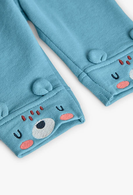 Conjunto de bebé de malha com ouriços