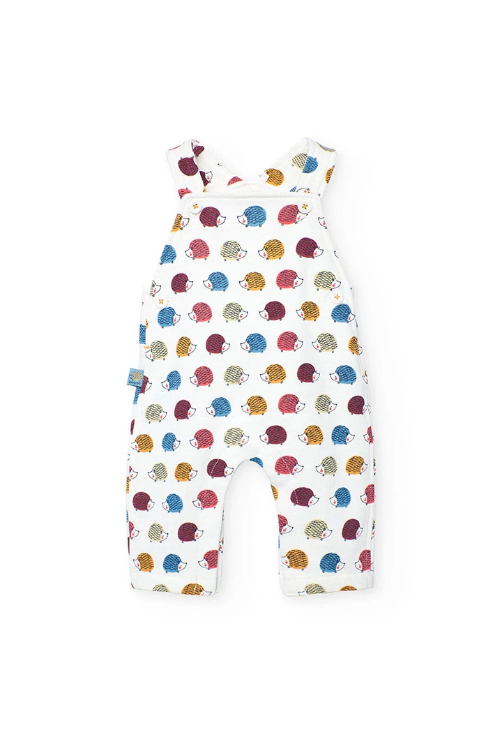 Yellow baby outfit with animals