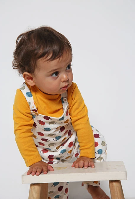 Conjunto bebé amarelo com animais