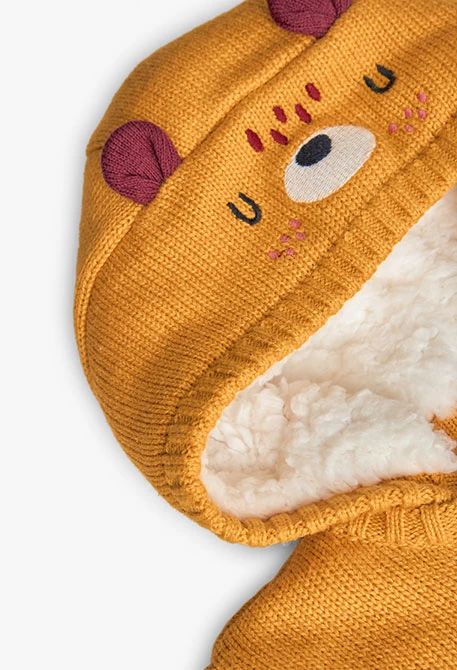 Veste bébé jaune à rayures