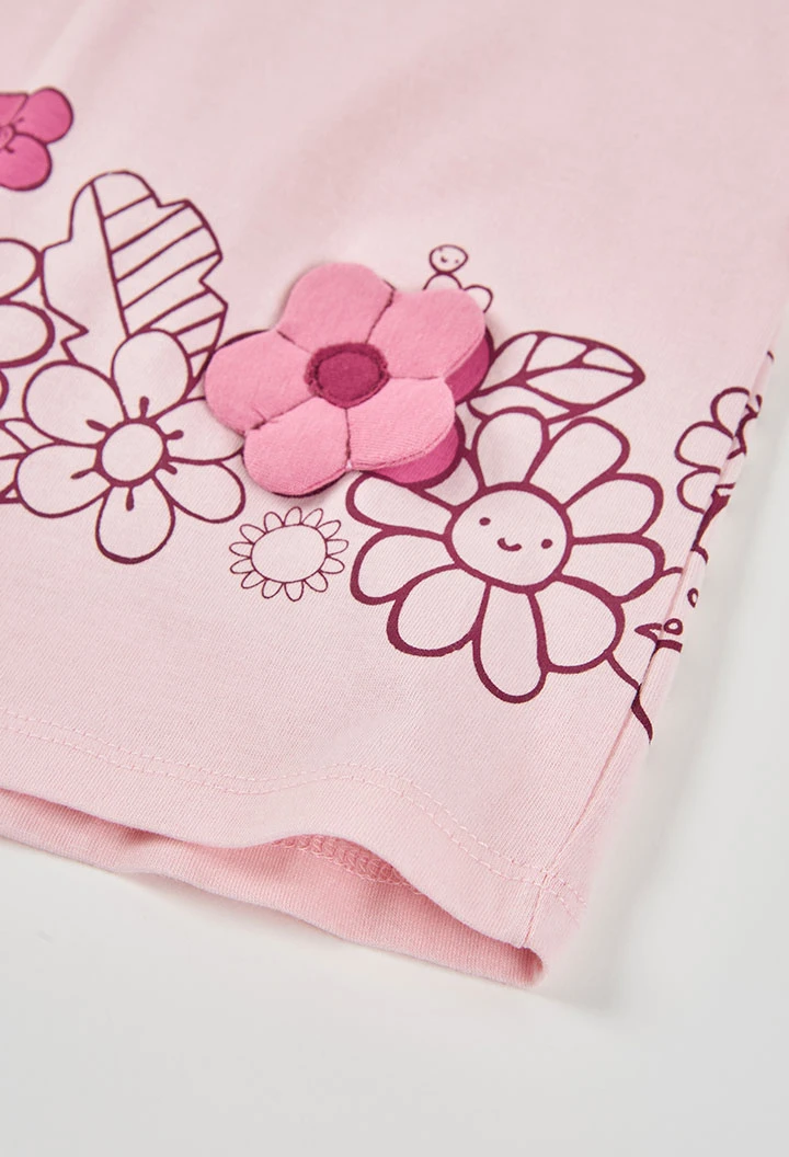 Babyset aus rosa Baumwollstrick