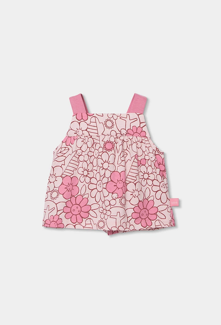 Floral patterned knit set