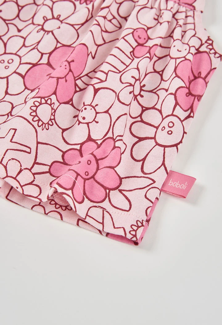 Conjunto malha estampado flores