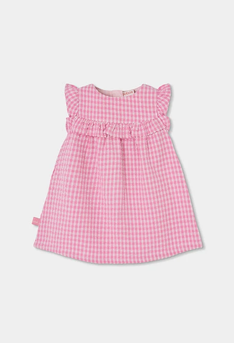 Vestito neonata quadretti