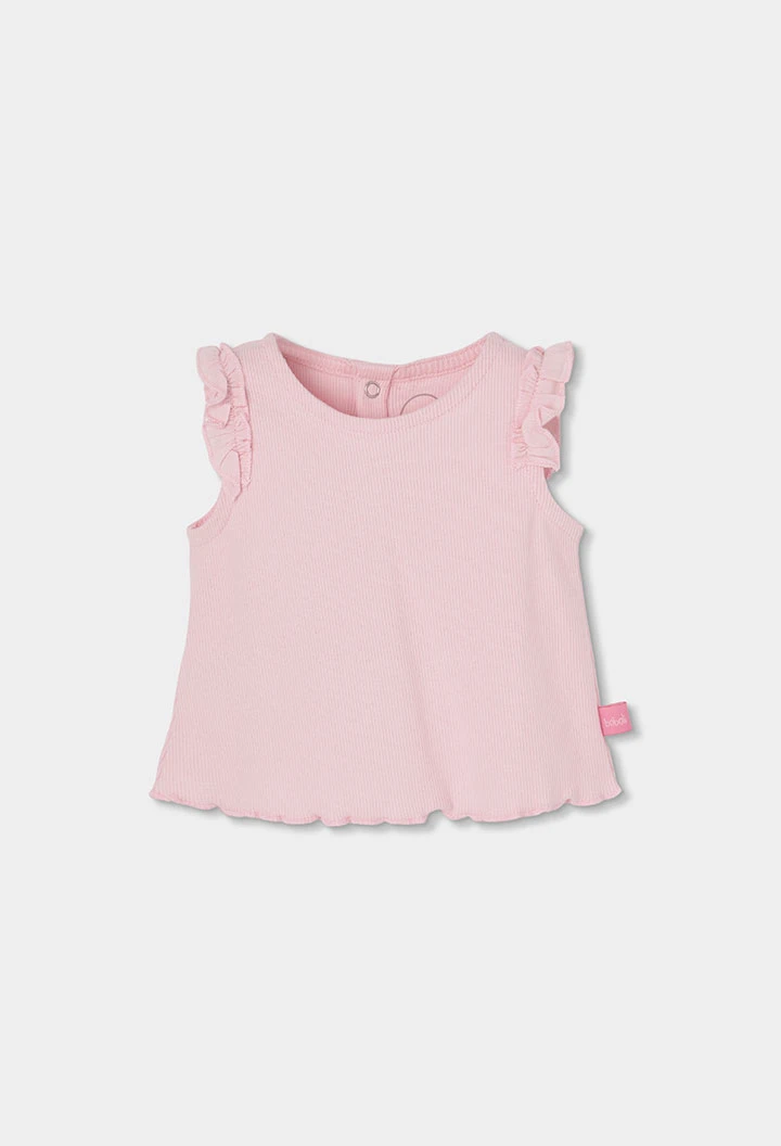 Baby pink cotton outfit