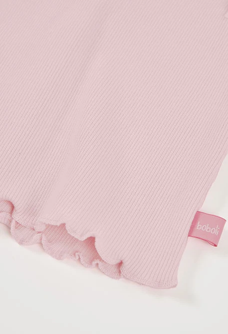 Babyset aus rosa Baumwolle