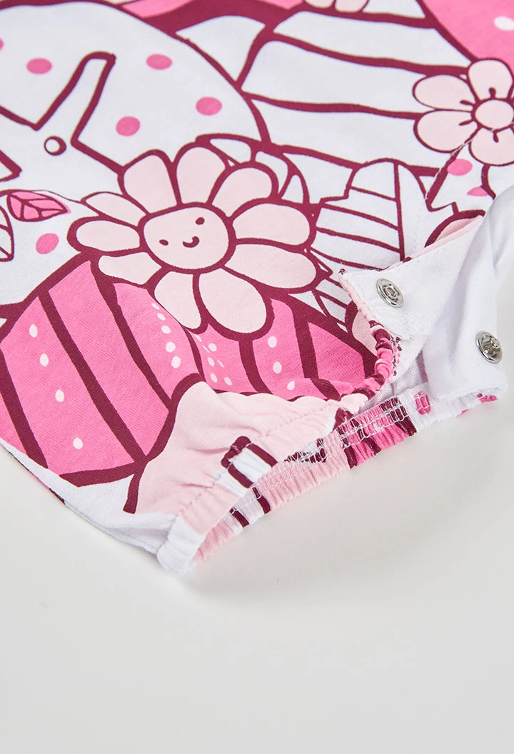 Pelele de bebé algodón en blanco