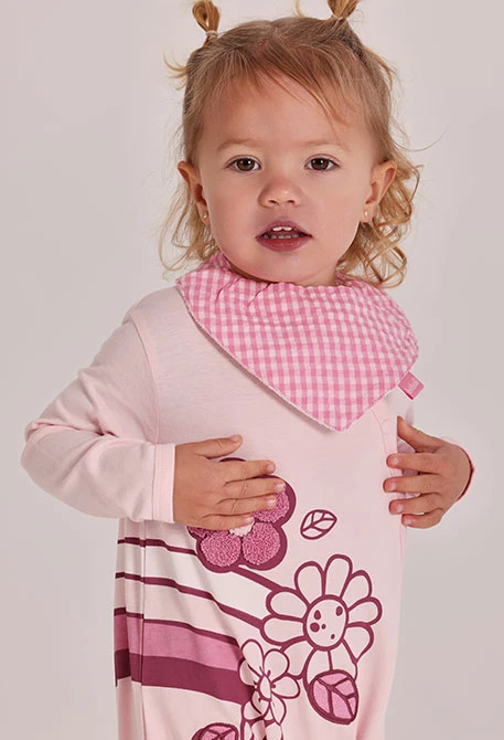 Pack of 2 printed cotton baby bibs