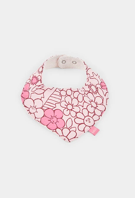 Pack de 2 babetes de bebé de algodão estampado