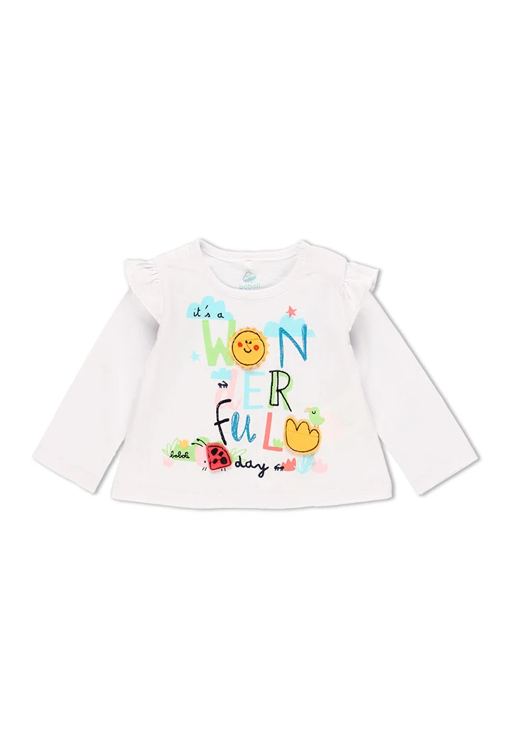 T-Shirt tricot pour bébé fille