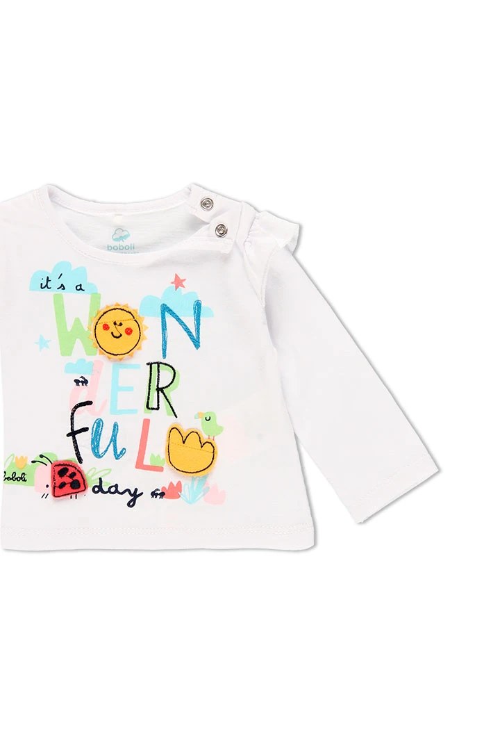 T-Shirt tricot pour bébé fille