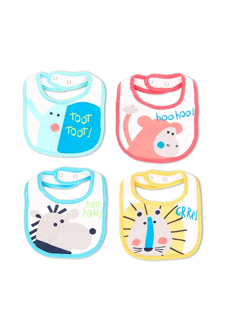 Pack de 4 bavoirs pour bébé