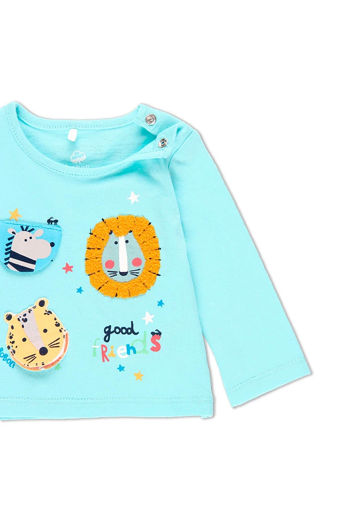 T-Shirt tricot "animaux" pour bébé garçon