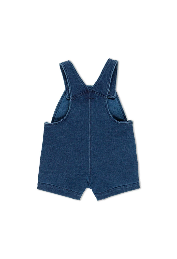Salopette en molleton jean pour bébé garçon