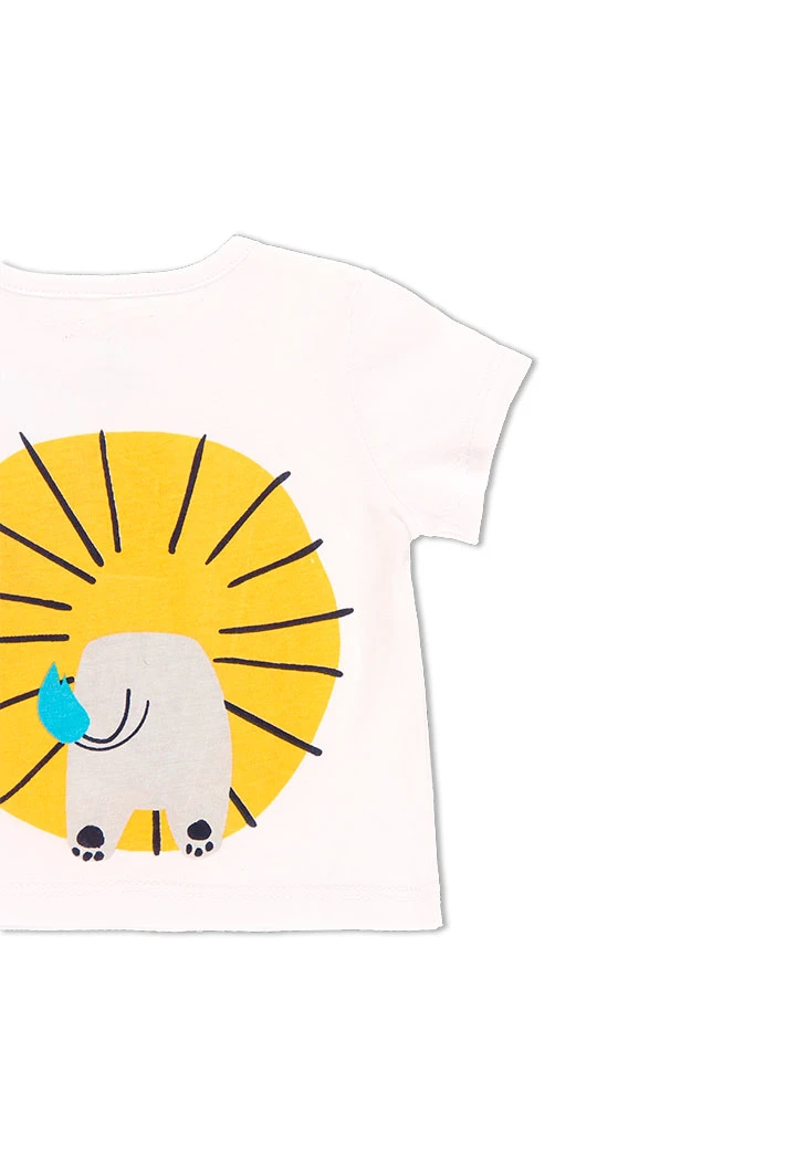 T-Shirt tricot lion pour bébé - organique