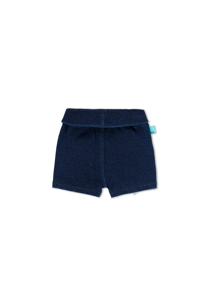 Bermuda en molleton jean pour bébé garçon