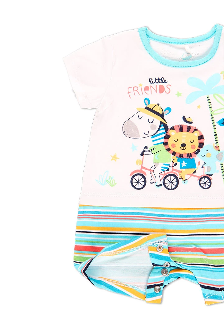 Grenouillère en tricot pour bébé - organique