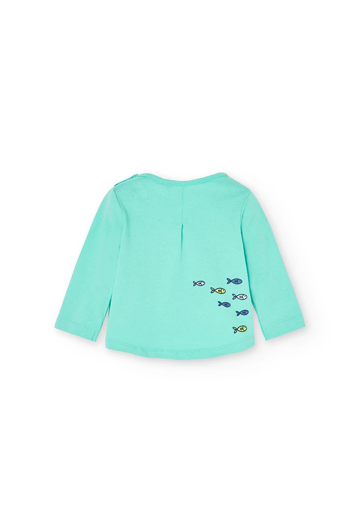 Pack en tricot bi matiere pour bébé fille