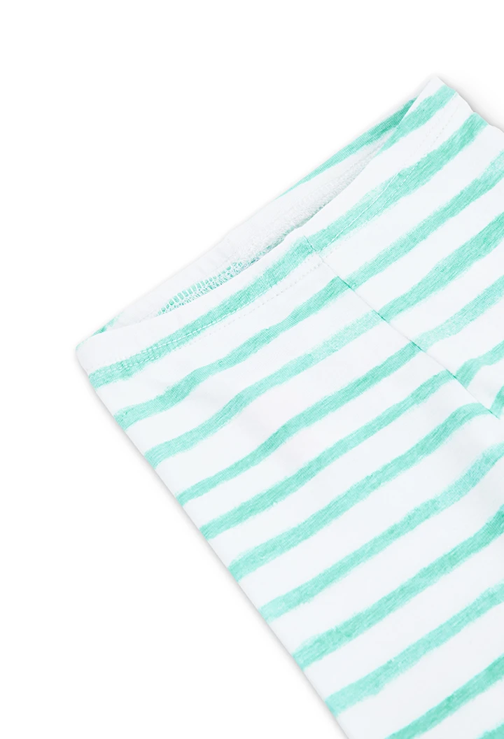 Pack en tricot bi matiere pour bébé fille
