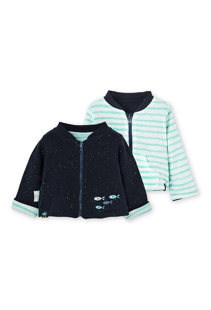Veste en molleton reversible pour bébé