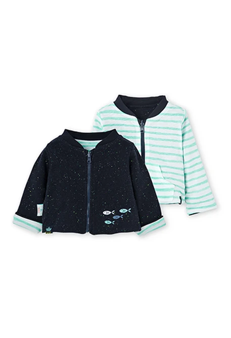 Veste en molleton reversible pour bébé