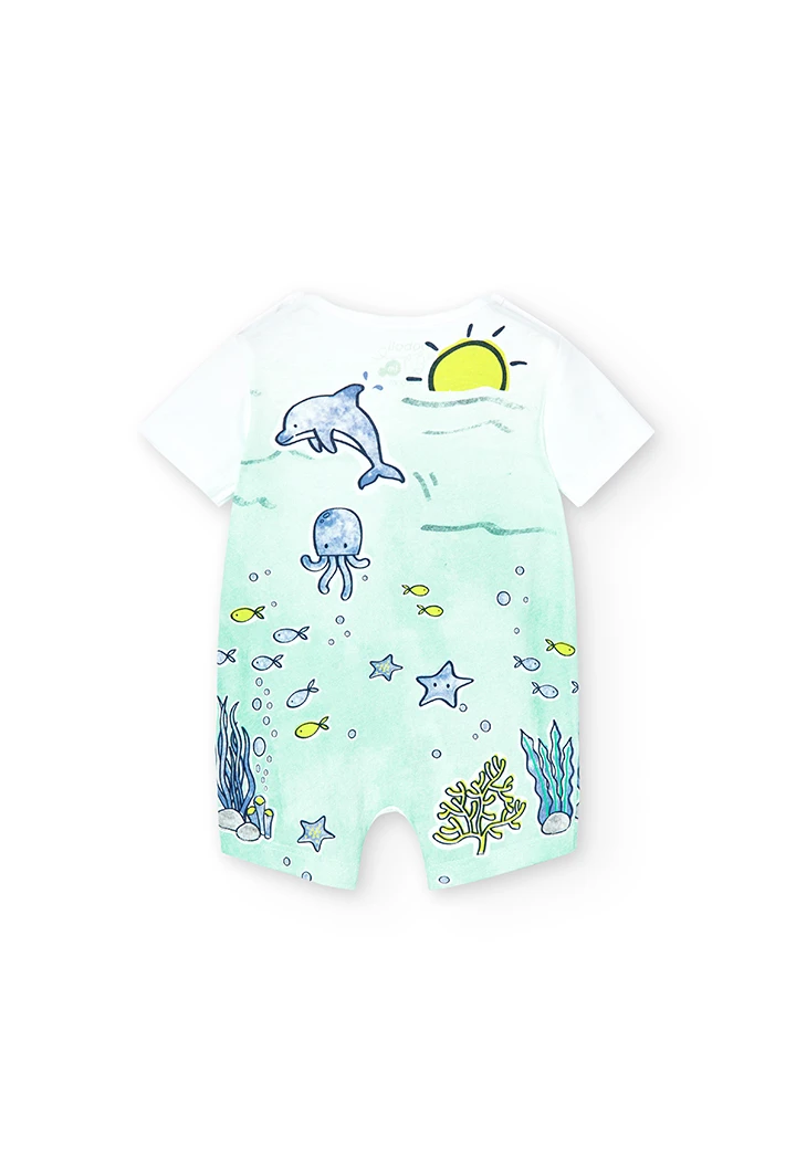 Grenouillère en tricot pour bébé