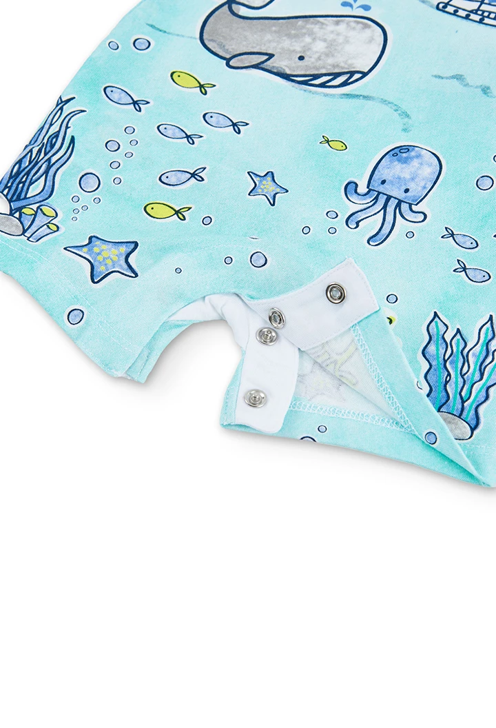Grenouillère en tricot pour bébé