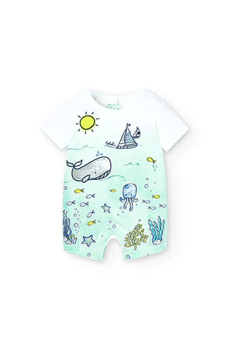 Grenouillère en tricot pour bébé