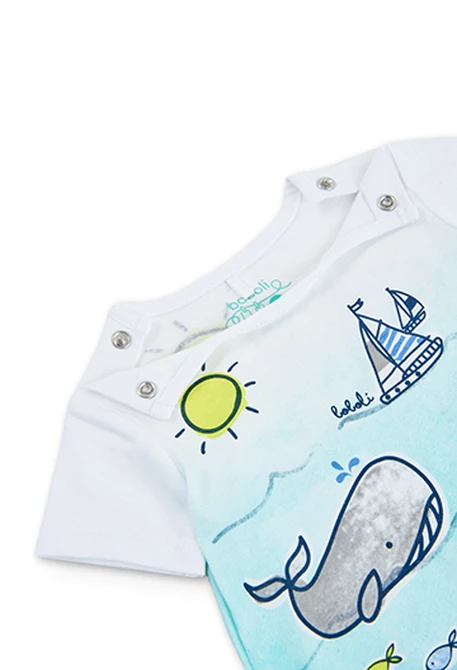 Grenouillère en tricot pour bébé