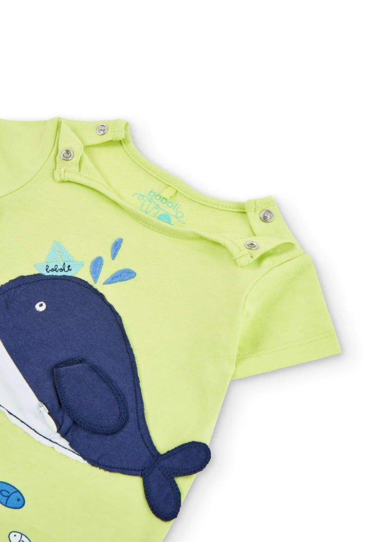 Grenouillère en tricot pour bébé -BCI