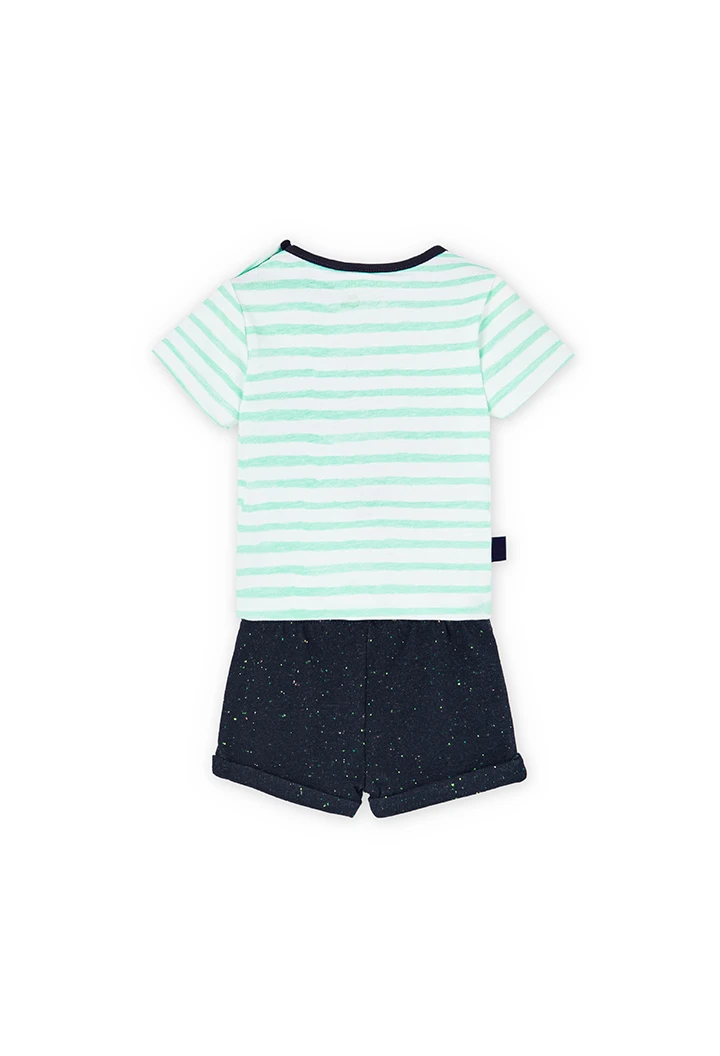 Pack en tricot "pirate" pour bébé garçon