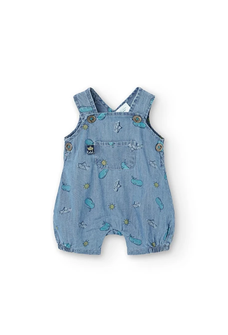 Salopette en jean imprimé pour bébé garçon