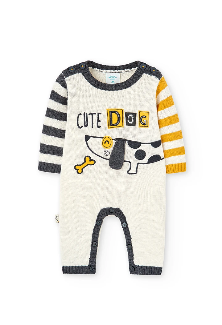 Grenouillère en tricot pour bébé -BCI