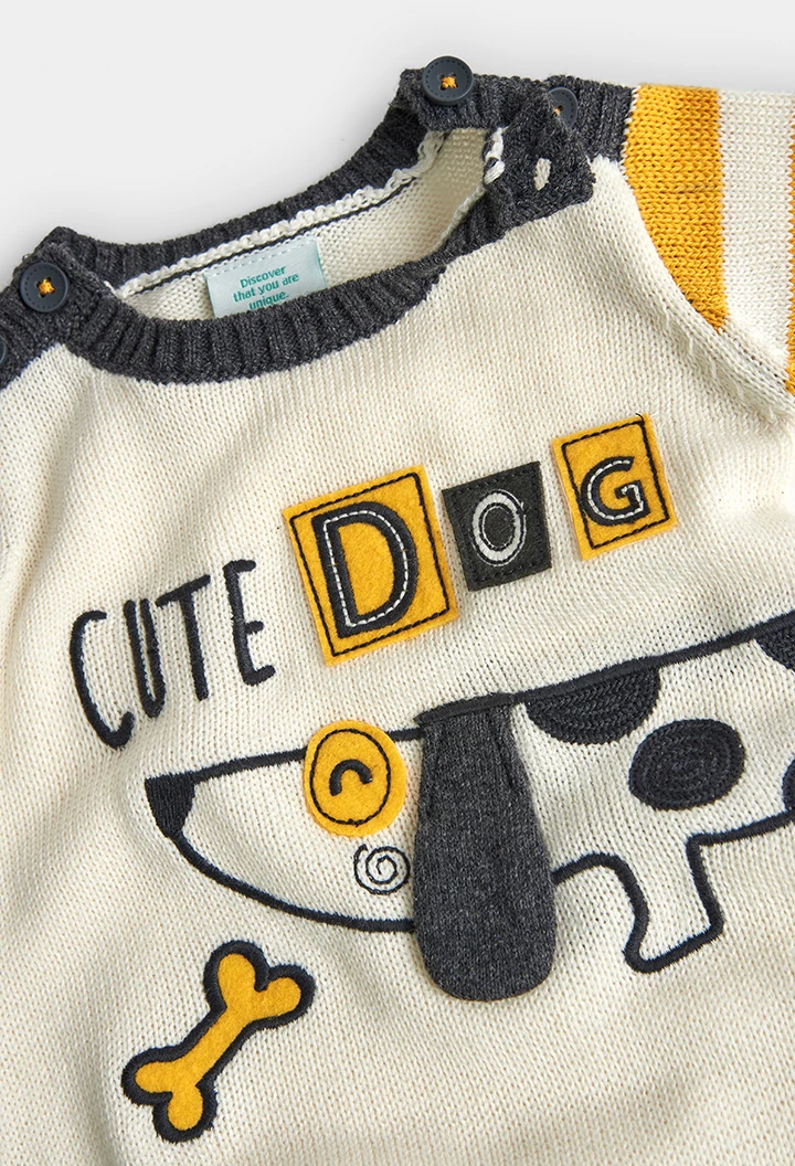Grenouillère en tricot pour bébé -BCI