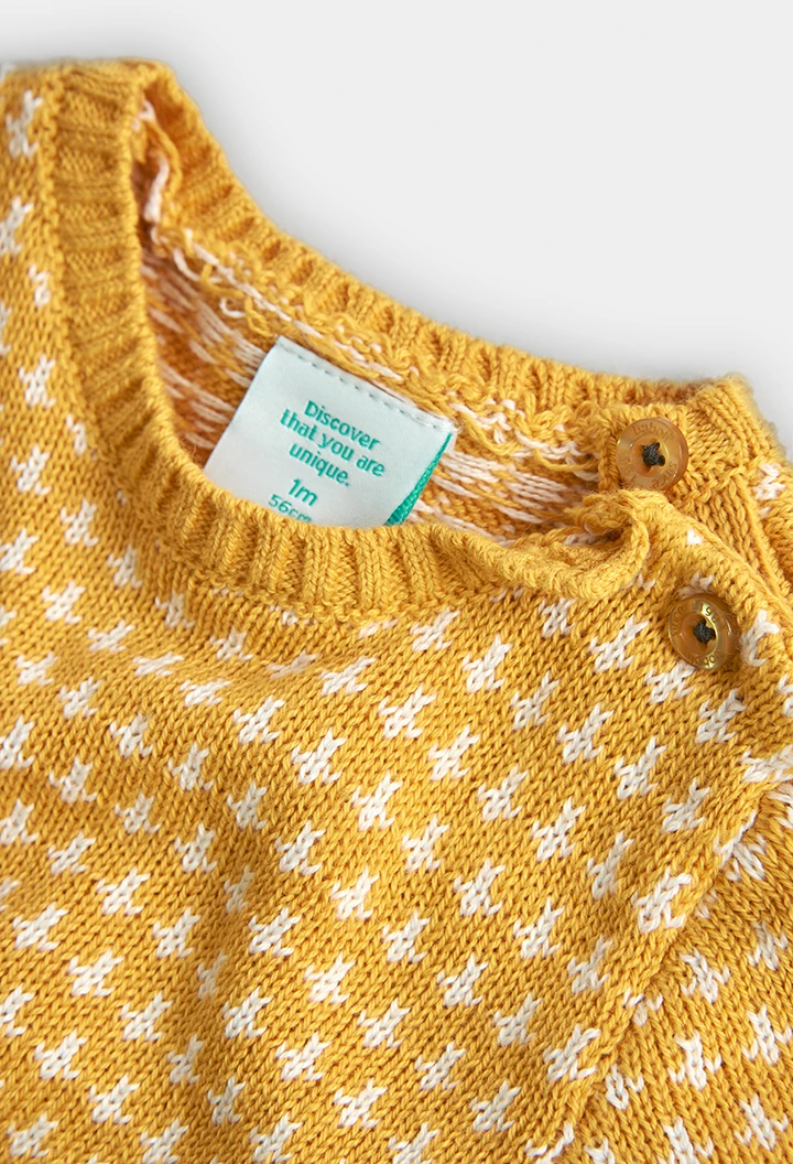 Knitwear dress for baby girl -BCI