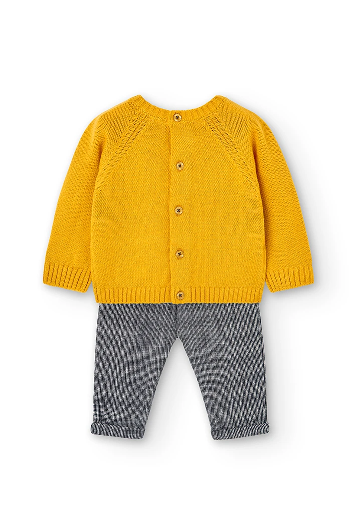 Pack en tricot bi matiere pour bébé -BCI