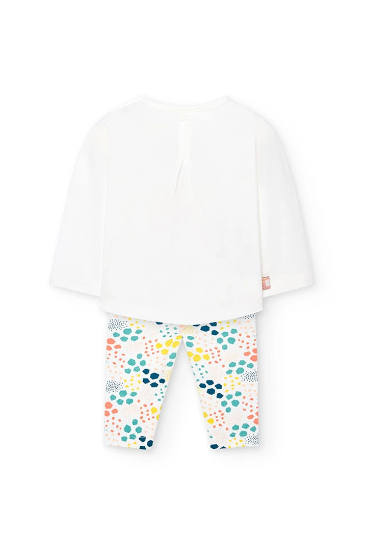 Pack tricoté pour bébé fille en blanc