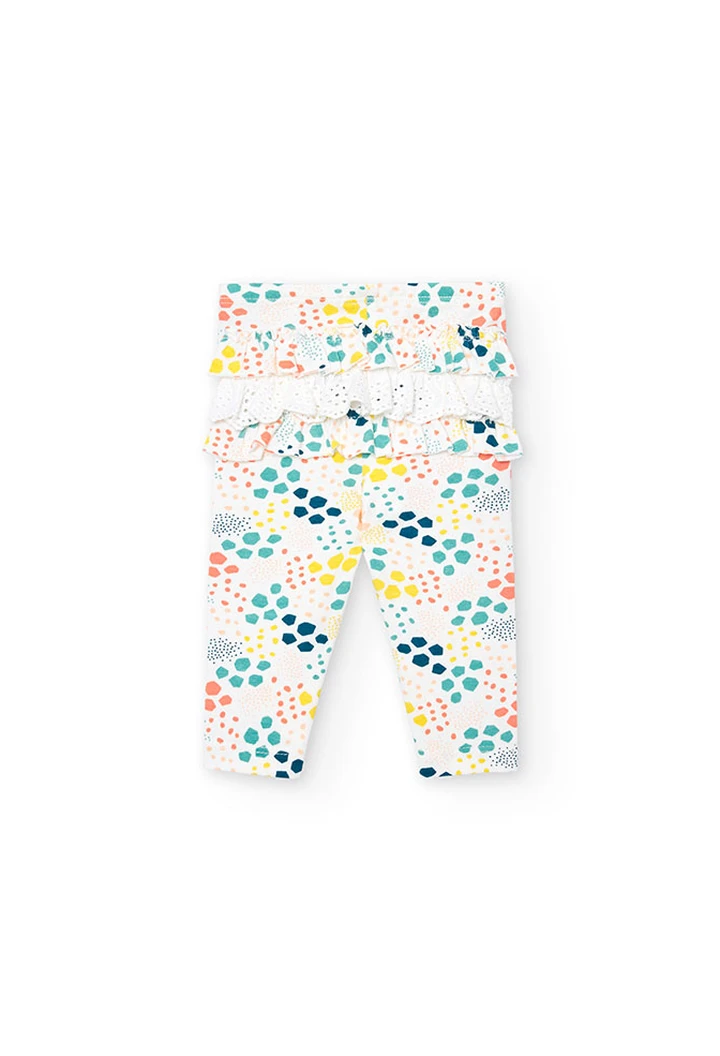 Pack tricoté pour bébé fille en blanc