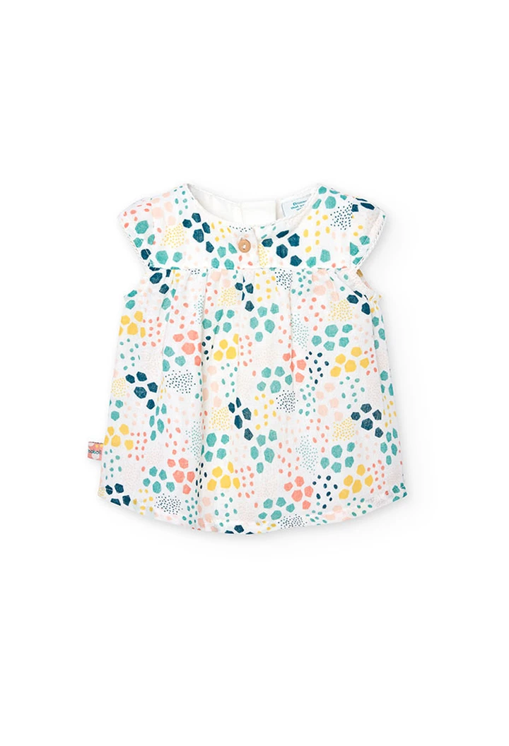 Robe fantaisie en tissu imprimé pour bébé