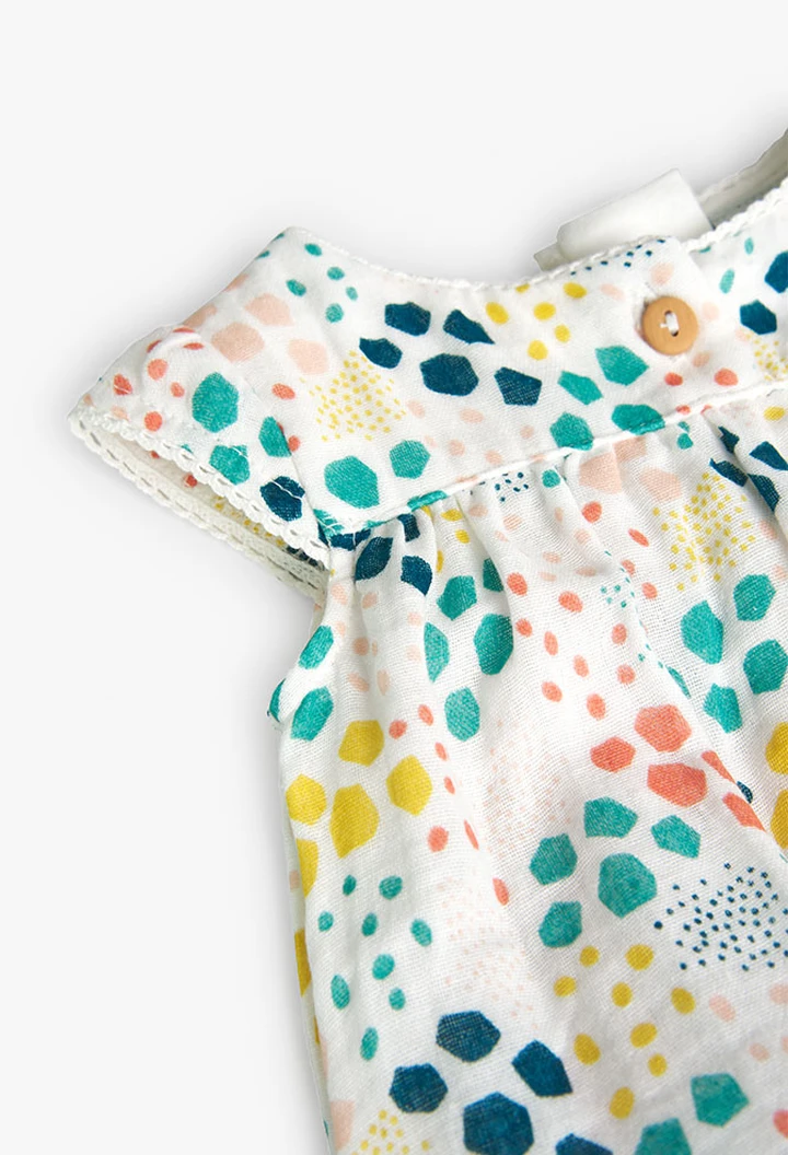 Robe fantaisie en tissu imprimé pour bébé