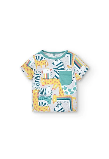 Printed baby combined knit pack