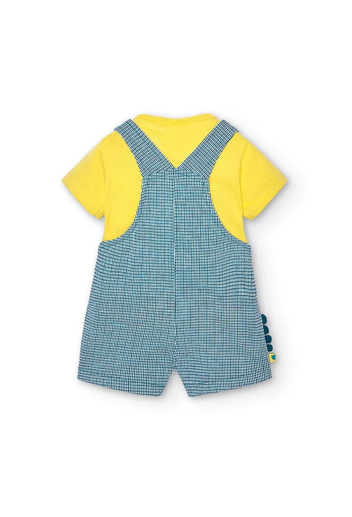 Pack tricoté pour bébé garçon en jaune