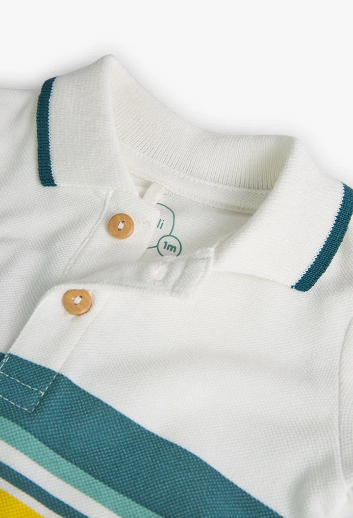 Pack tricoté de bébé garçon en blanc