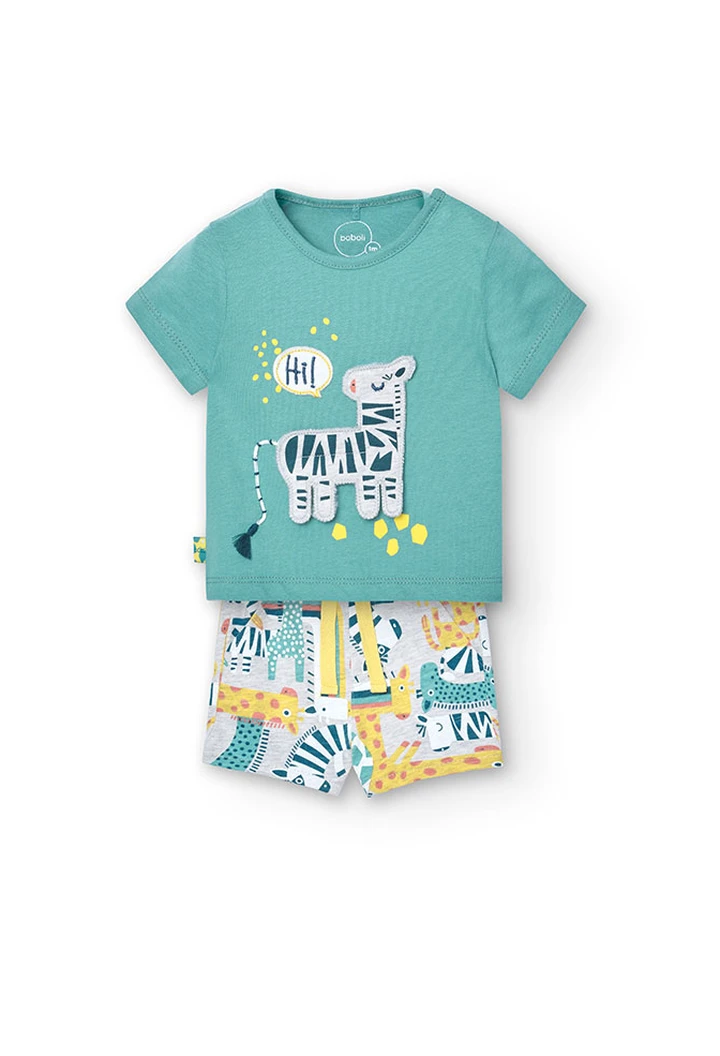 Pack tricoté de bébé garçon en vert
