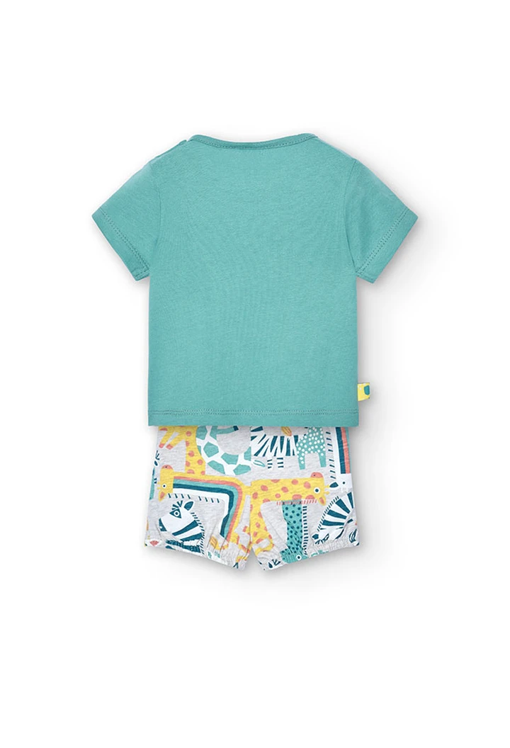Pack tricoté de bébé garçon en vert