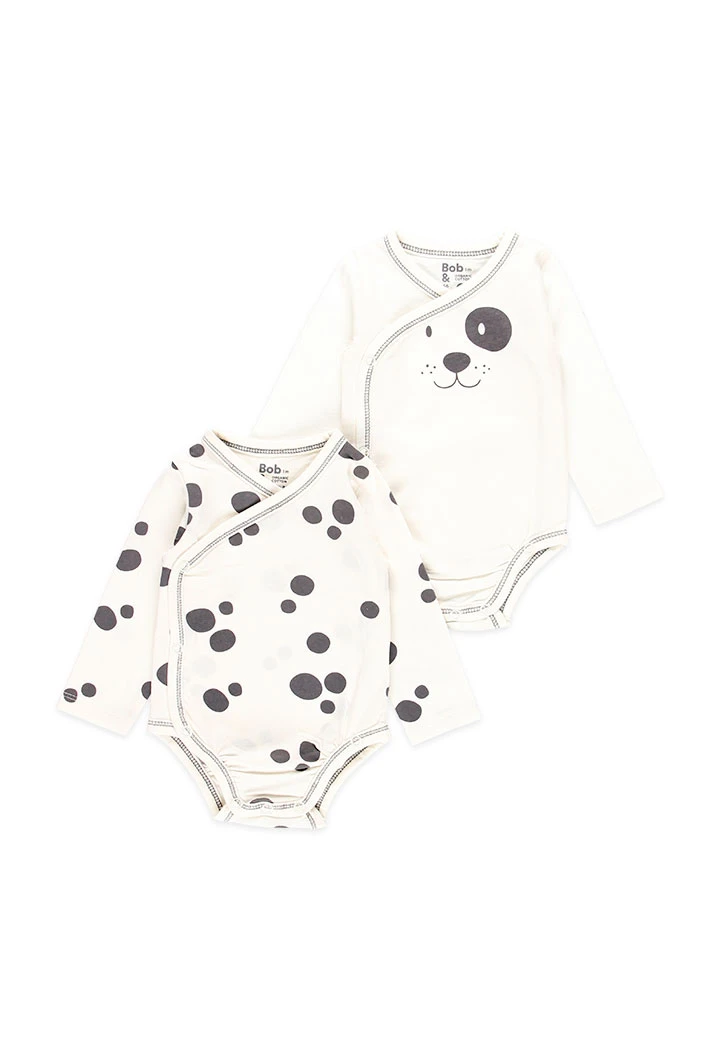 Pack de 2 bodys pour bébé - organique